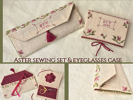 Aster Sewing Set & Eyeglass Case