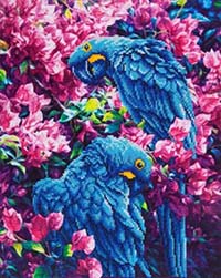 Blue Parrots - Diamond Dotz Kit
