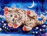Baby Tiger Roly Poly -  Diamond Dotz Kit
