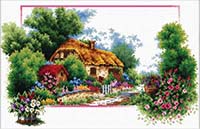 English Cottage Lane - No Count X-Stitch Kit