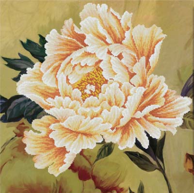 Blooming Peony 2 -  No Count X-Stitch Kit