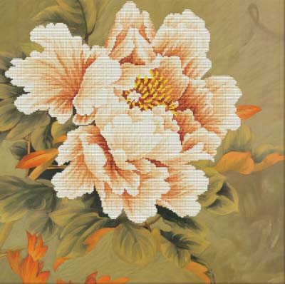 Blooming Peony 1 -  No Count X-Stitch Kit
