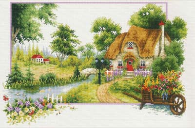 Summer Cottage -  No Count X-Stitch Kit