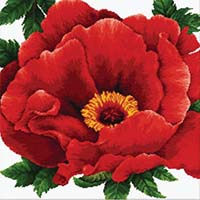 Peony -  No Count X-Stitch Kit