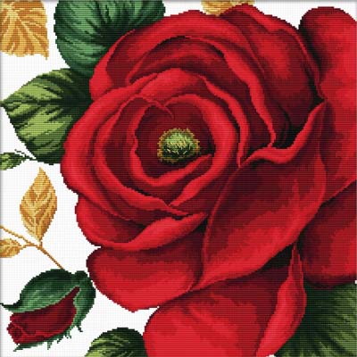 Rose -  No Count X-Stitch Kit