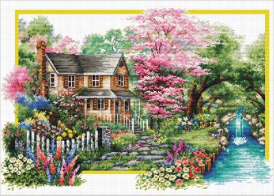 Spring Comes -  No Count X-Stitch Kit