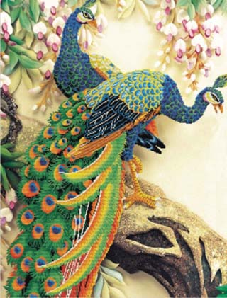 Peacock Majesty - No Count X-Stitch Kit