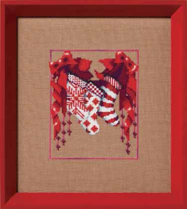 Stocking Trio - Christmas Fair Isle Red Collection -