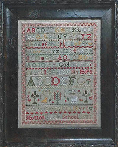 Agnes Outterson 1903 Sampler