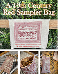 A 19th Century Red Sampler Bag