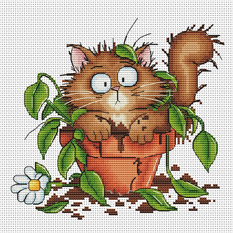 Potted Cat