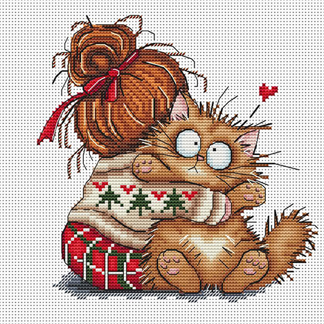 Christmas Cuddle Cat
