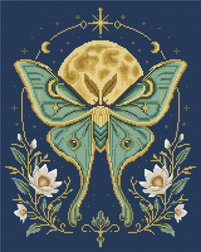 Moonlit Luna Moth