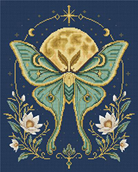 Moonlit Luna Moth