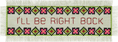 I'll Be Right Back Bookmark Kit