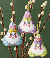 Easter Bunny with Bow - set of 3 Kit