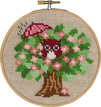 Spring Owl with Hoop Kit