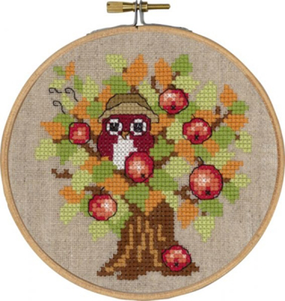 Autumn Owl with Hoop Kit