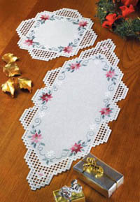 Christmas Hardanger Table Runner Kit