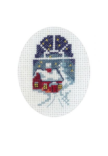 Snow Covered House Card Kit