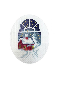 Snow Covered House Card Kit