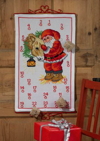 Santa Claus with Horse Advent Calendar Kit