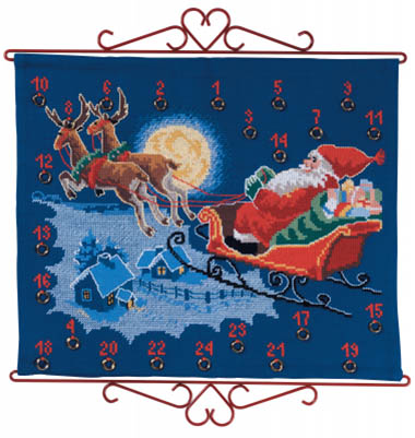 Santa Claus Advent Calendar Kit