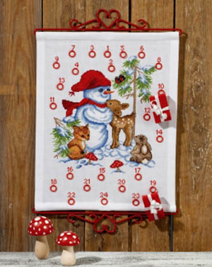 Snowman Advent Calendar Kit