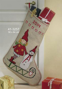 Pixie Snowman Stocking Kit