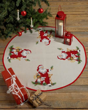 Santa Claus Tree Skirt Kit