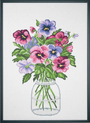 Pansies in Vase Kit