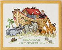 Noah' Ark Birth Announcement Kit