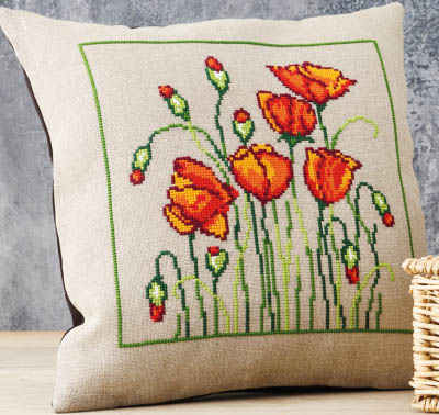 Wild Poppies Cushion Kit