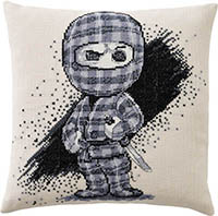 Checkered Ninja Figure Cushion Kit