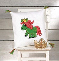 Green Horse Pillow Kit