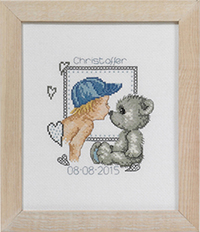 Boy and Teddy Birth Announcement  Kit
