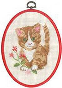 Red Cat in Flowers Kit