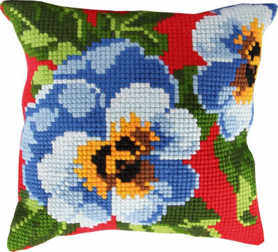 Pansies Pillow Kit