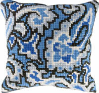 Blue Design Pillow Kit Pillow Kit