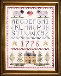 Americana Sampler Stamped On Kit
