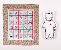 Kitty and Quilt Embroidery Kit