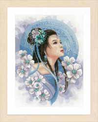 Asian Lady in Blue Kit