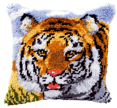 Tiger Cushion Latch Hook Kit
