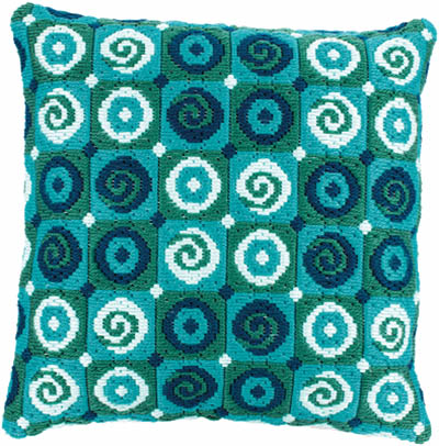 Swirls Cushion - Long Stitch Kit
