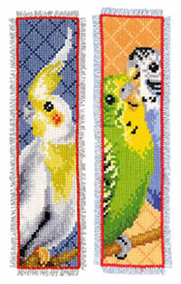 Parakeets Bookmarks Kit (set of 2)