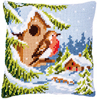 Robin in Winter Cushion Kit