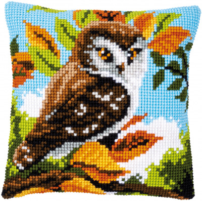 Owl in Bushes Cushion Kit