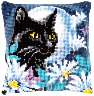 Cat In The Night Cushion Kit