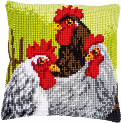 Rooster & Chickens Cushion Kit