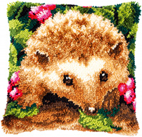 Hedgehog Latch Hook Cushion Kit